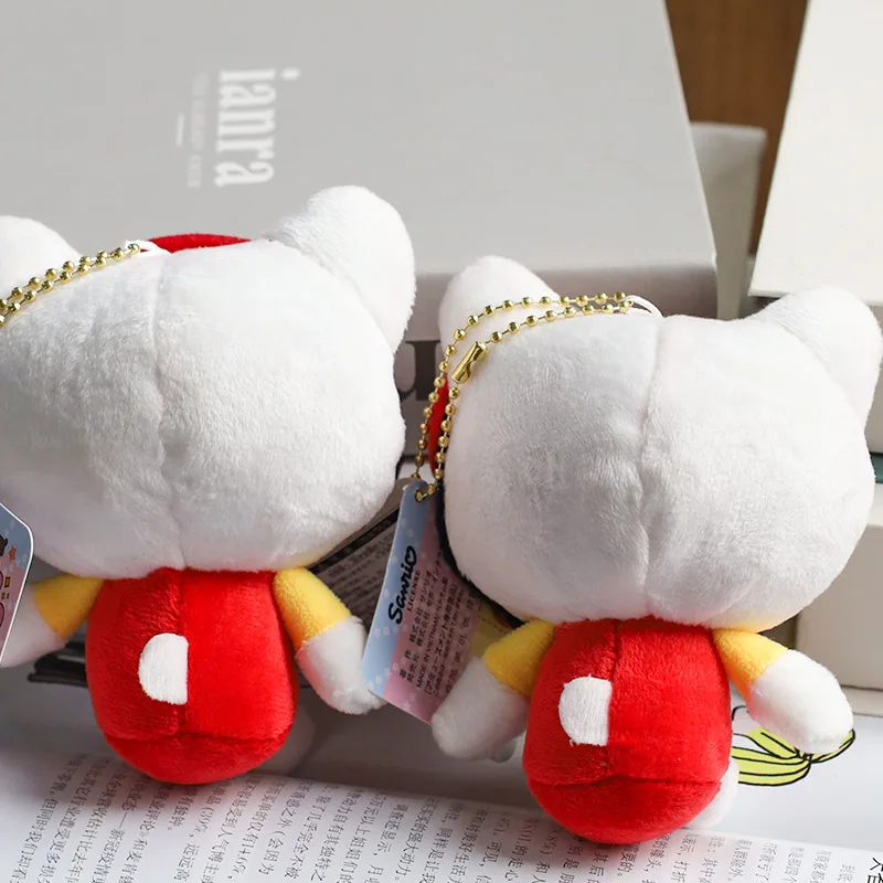 Hello Kitty Keychain Pendant Cartoon Kawaii Kitty Cat Plush Doll Women Bag Pendant Decorations Birthday Gift