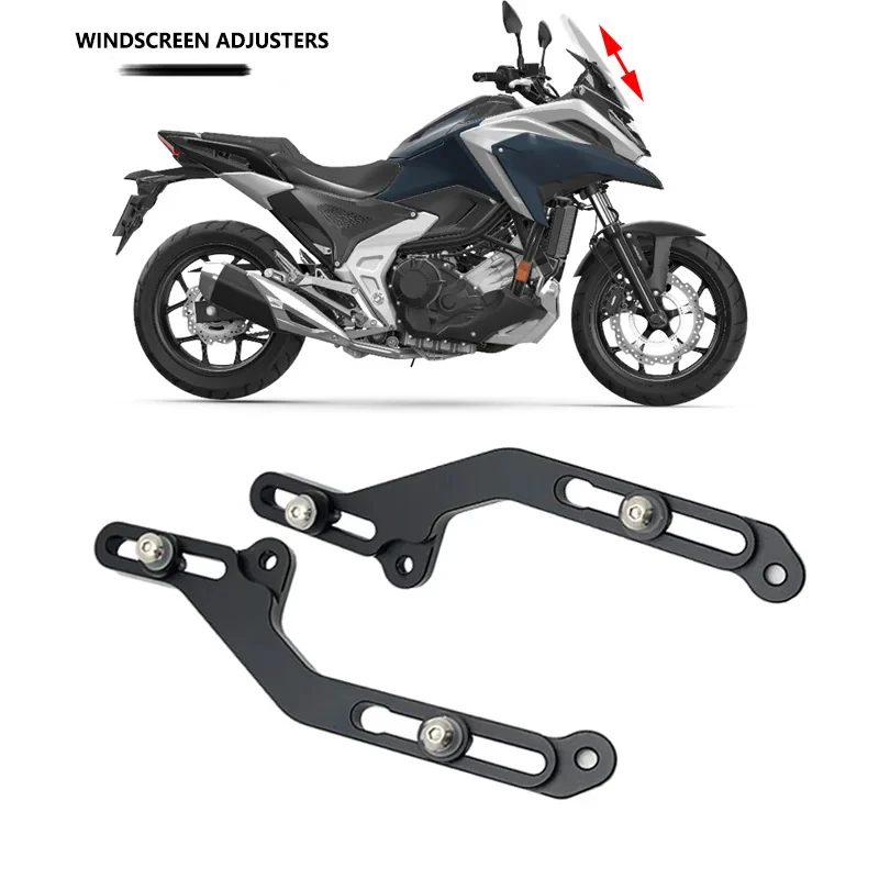 

Motorcycle Windscreen Adjusters Airflow Adjustable Windscreen Wind Bracket For HONDA NC750X NC 750X NC750 X 2021 2022 2023