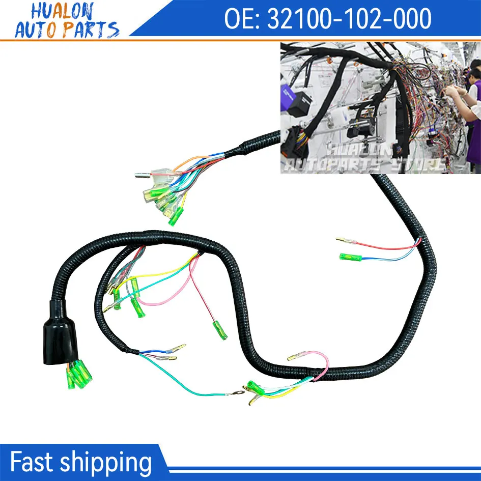 32100-102-000 Main Wiring Harness 32100-077-000 For Honda CT90 K1 K2 K3 Models Trail90 CT90 1970 1971 1972 32100102000