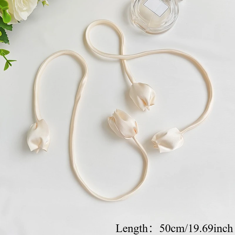 2Pcs Tulip Curtain Ties For Moving Into A New Home, Perfect As Gifts For A Wedding Or Housewarming Decoration, Classic Garden-st
