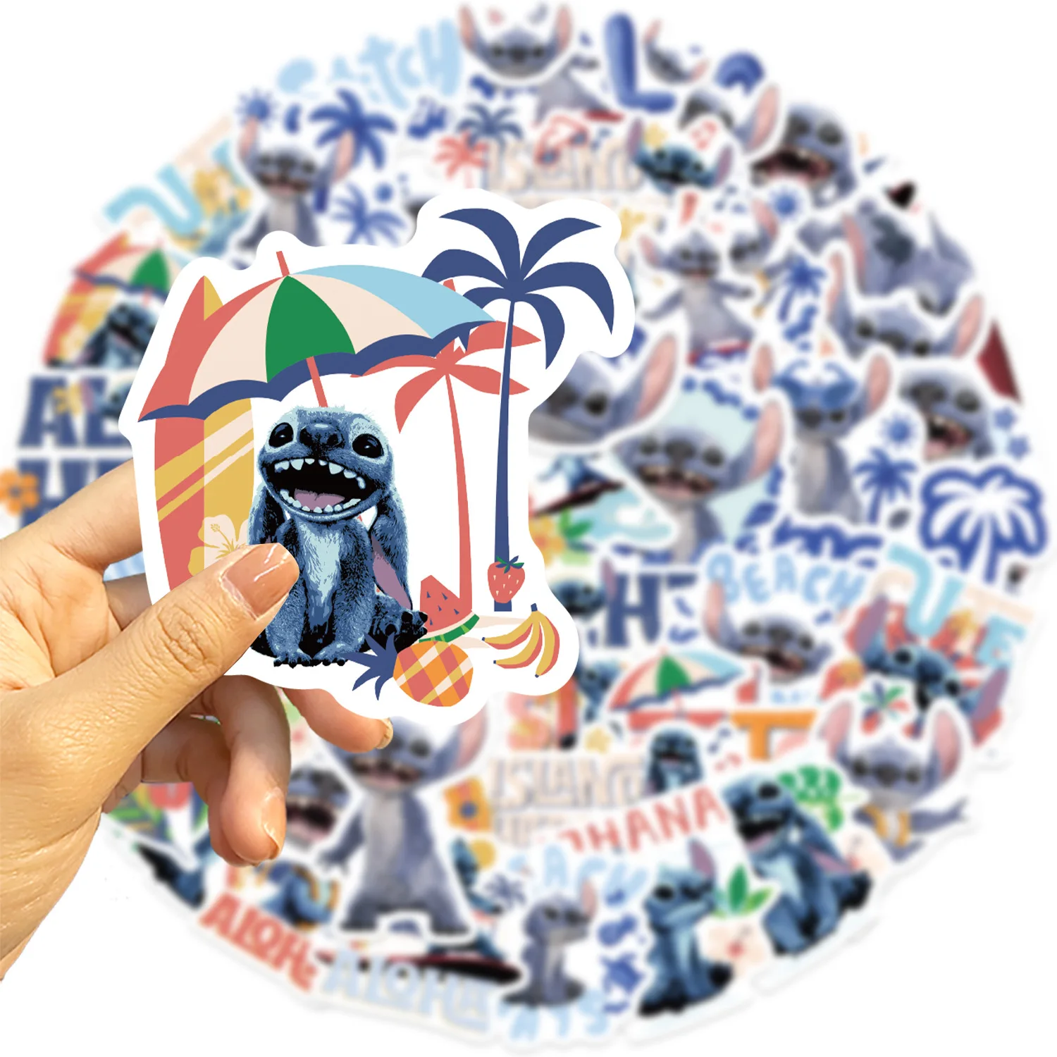 50 pezzi Anime Disney Stitch Lilo e Stitch adesivi The Avengers Skateboard Laptop Bagagli Cartoon adesivo impermeabile fai da te giocattolo per bambini