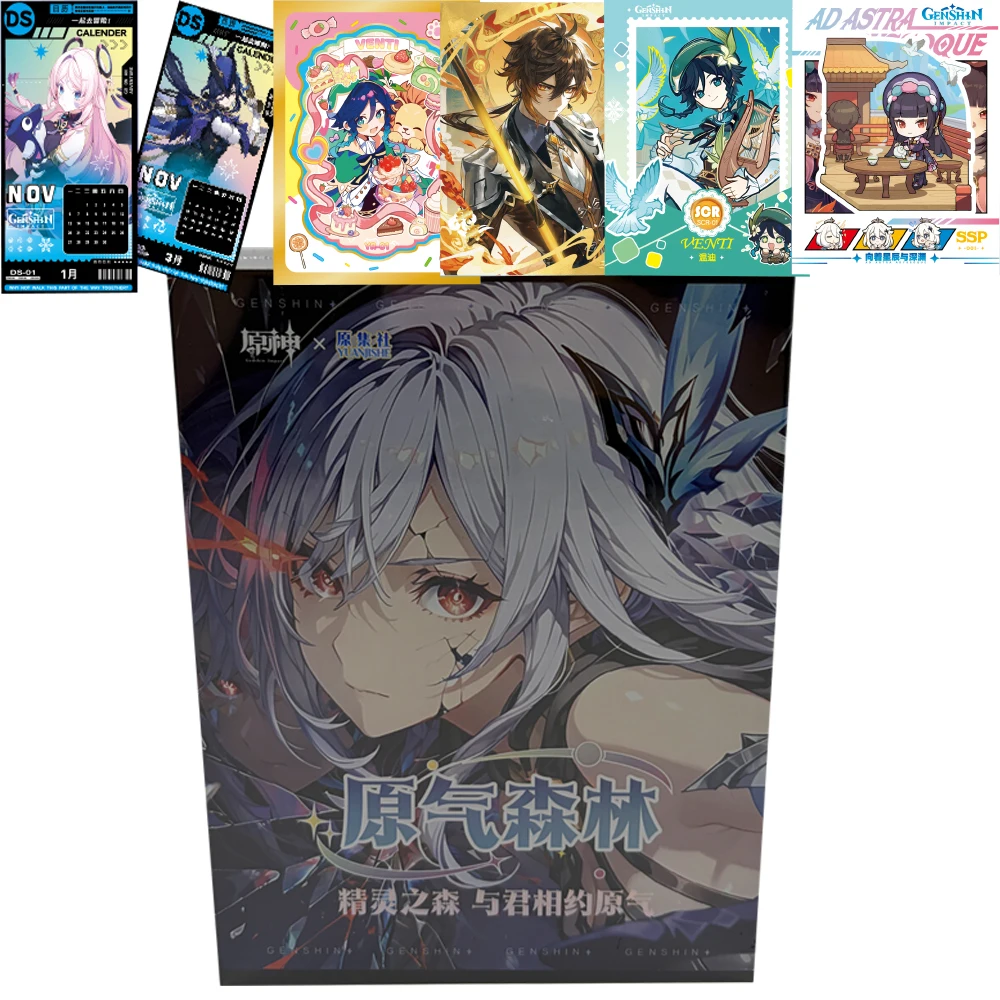 Genshin Impact Popularity Exploration Battle Games Collection Card High Quality Charming Characters Q-version Surprise Card Gift
