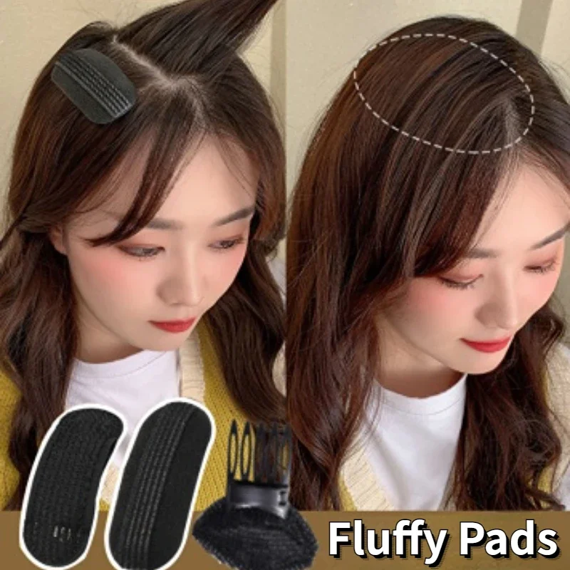 Fluffy Hair Pads Ladies Fluffy Hair Clips Set Root Pads Sponge Cushion Invisible Volume Hair Base Fluffy Clips Bun Styling Tools