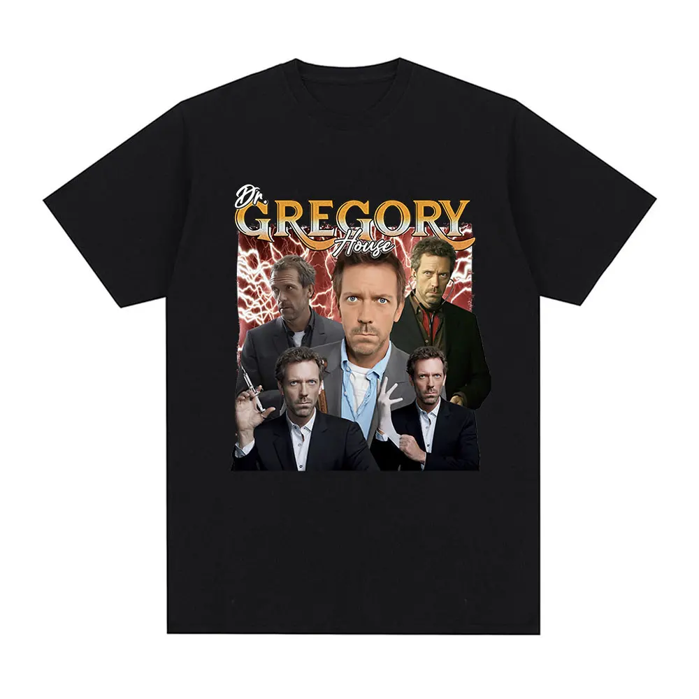 Dr Gregory House Md Funny Meme Graphic T Shirt Fashion Loose Short Sleeve T Shirts Men Clothing Cotton Oversized T-shirts