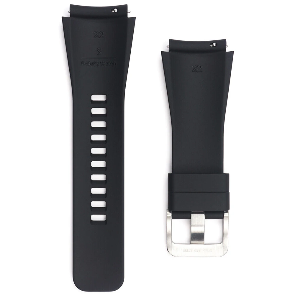 NEW Genuine Silicone Watchband Band Strap For Samsung Galaxy Watch SM-R800 R805 46mm Watch Band Bracelet Replacement