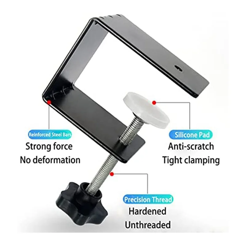 AF90-4Pcs Drawer Fixing Clip Drawer Front Installation Clamp Black For Woodworking,For Tables Desk Mount