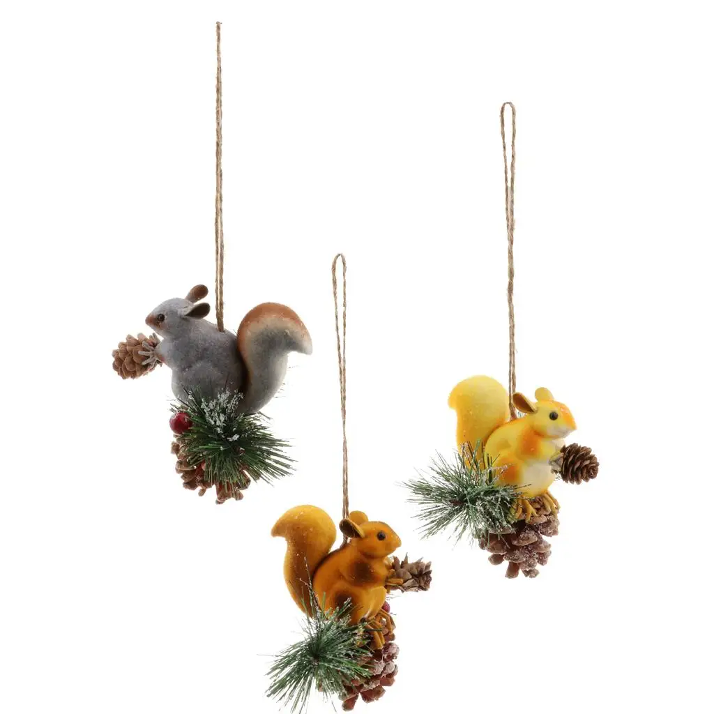 Keychain with nut cute decorative figure, gift or as Christmas tree decoration