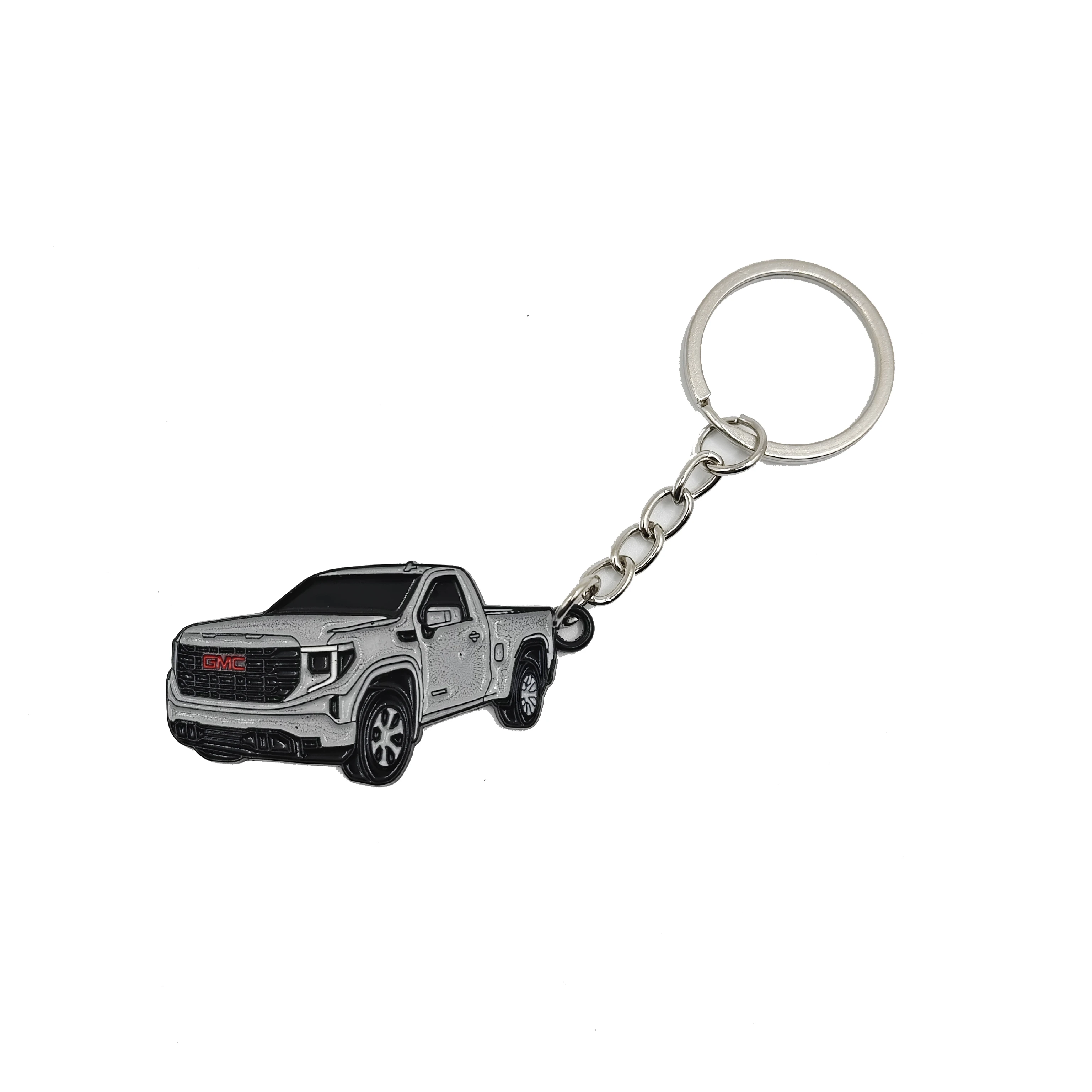 1 قطعة سبيكة غير المغلفة نموذج سيارة قلادة المفاتيح نمط سلسلة مفاتيح معدنية مناسبة لجي إم سي 2024 دائم اكسسوارات الديكور #5