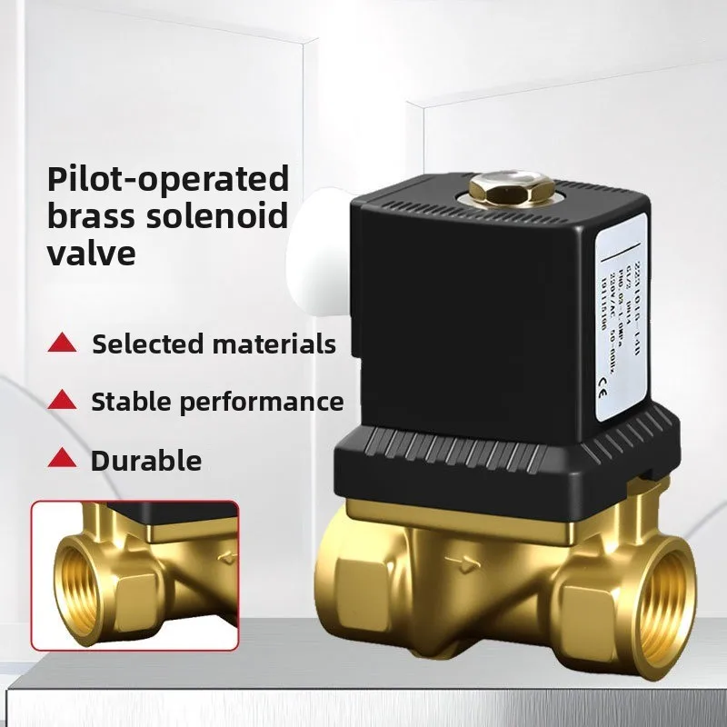 Pilot Diaphragm Brass Solenoid Valve 1/2