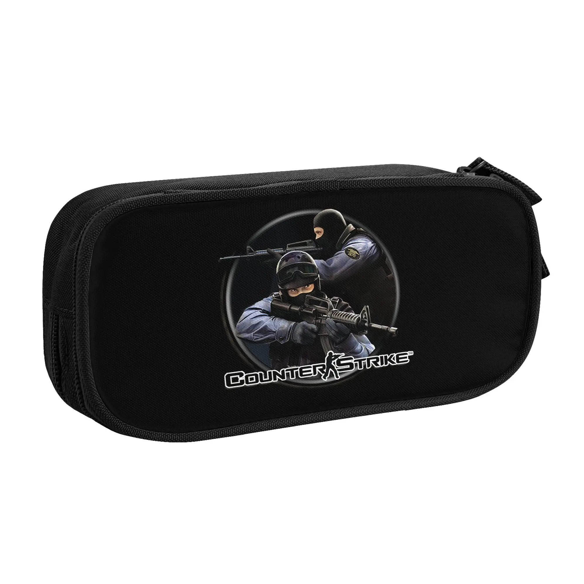C-Counters Cute Video Game S-Strikes Counter Pencil Case for Boys Girls Large Capacity Pencil Bag School Supplies
