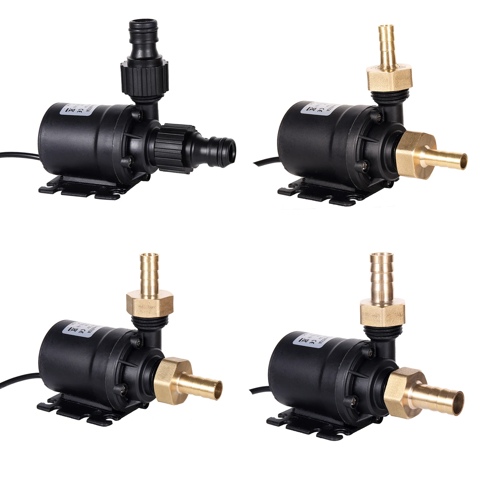 DC 12/24V Water Pump High Pressure Ultra Quiet 800L/H Low Noise Pump Fish Tank Water Circulation Small Booster Pump 1Pc