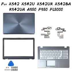 New Screen Back Cover For ASUS X542 X542U X542UR X542BA R542UA A580 F580 FL8000 LCD Back Cover Front Bezel Palmrest Bottom Case