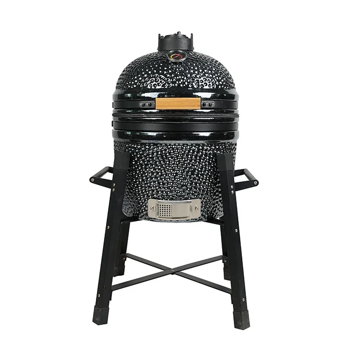 

Auplex 15\" Kamado BBQ Grill Premium Luxurious Ceramic Smoker Small Size Wood Pellet Charcoal Accessories for Party Tandyr Oven