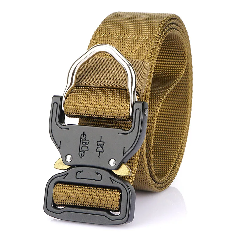 TUSHI Neue Taktische Gürtel Gewebt Langlebig Automatische Schnalle Männer Gürtel Armee Outdoor Jagd Multifunktionale Nylon Gürtel Mann Hosen Gürtel – Detail 13