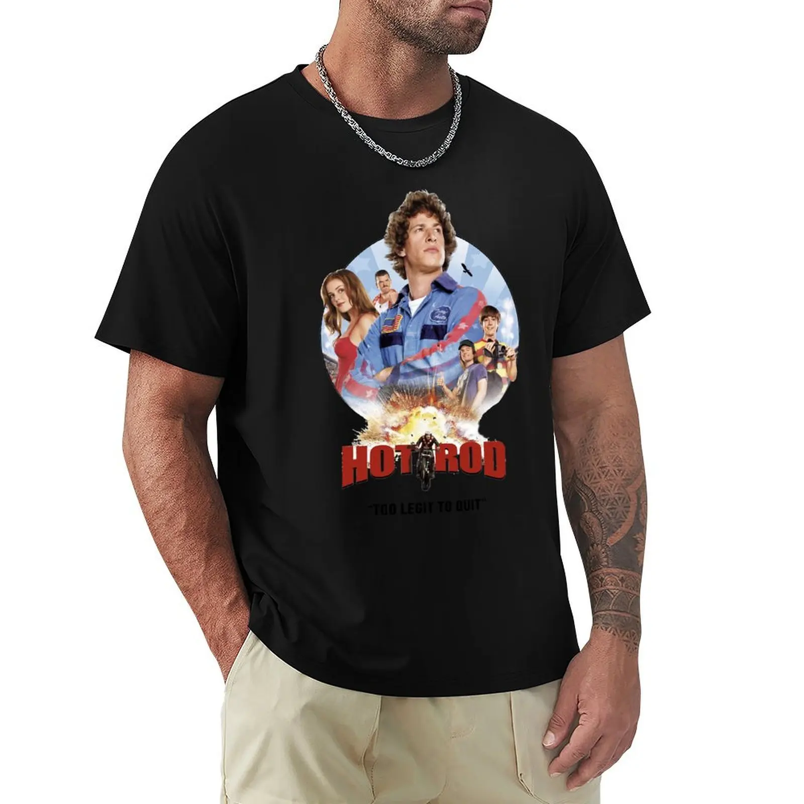 Hot Rod Movie Andy Samberg T-Shirt Plus Size Summer Casual T-Shirt