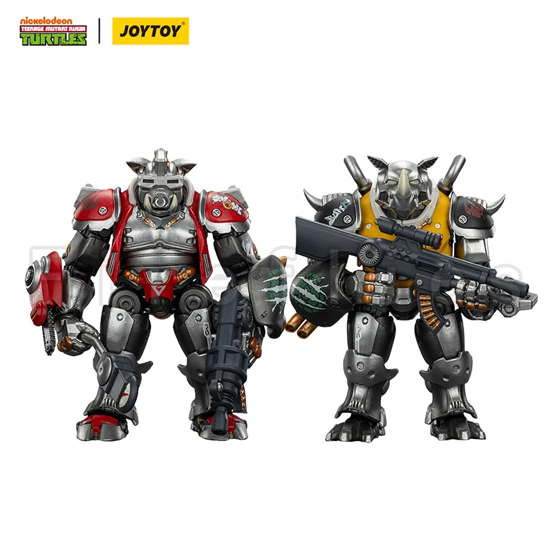 

[Pre-Order]1/18 JOYTOY Action Figure Turtles Super Bebop Mighty Rocksteady Anime Model Collection Toy