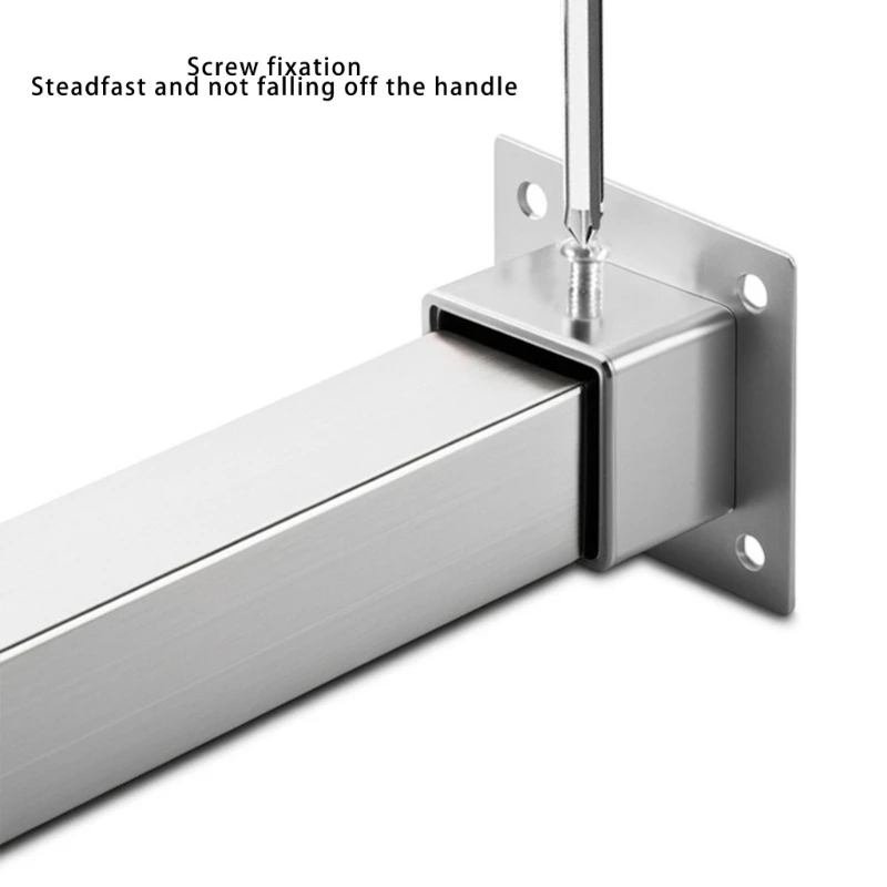 Adjustable Flanges Holder Stainless Steel Square Tube Connector Clamps
