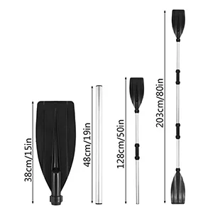 1 Pair Kayak Paddles Heavy Duty Aluminium Alloy Kayak Oars Adjustable Length Detachable Portable Paddles for Inflatable Kayaks image 2