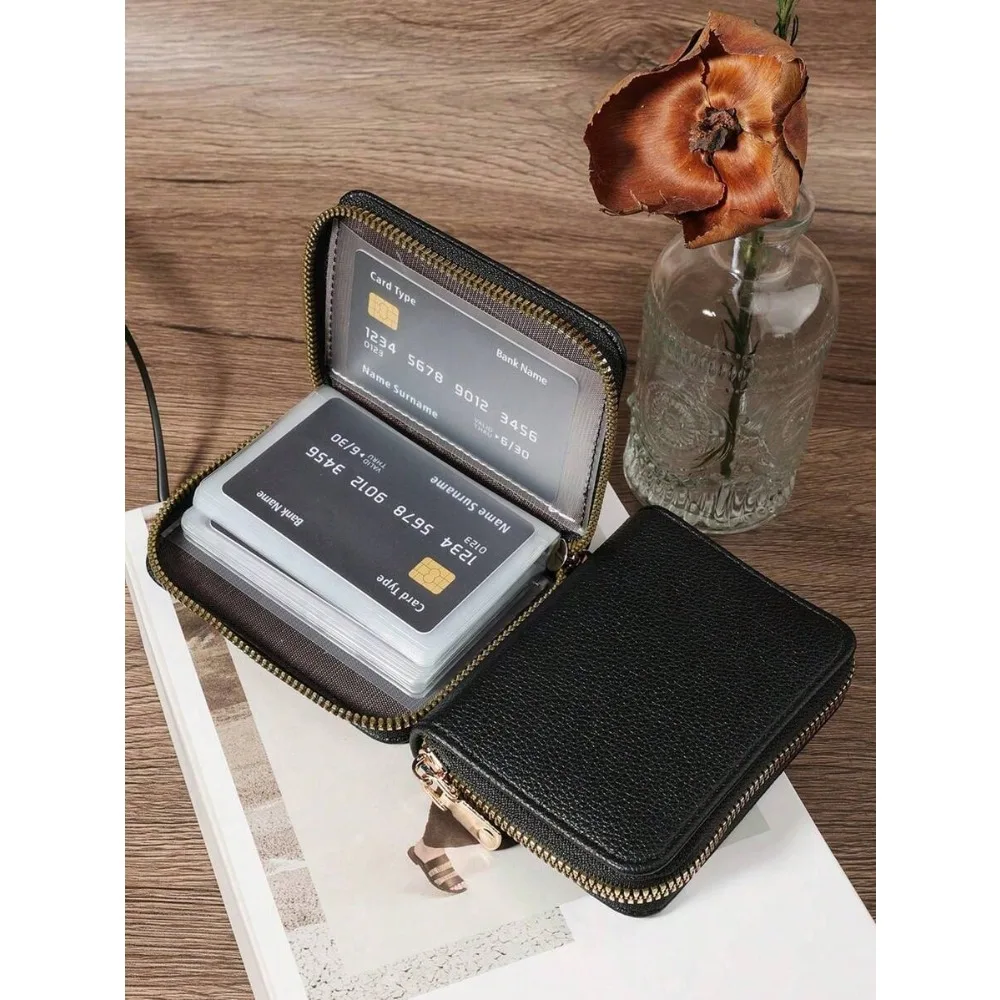 

Letter Graphic Versatile Coin Wallet Multi-card Organizer For Women