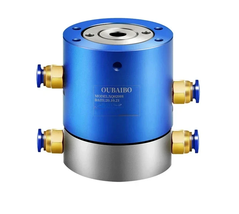 

Pneumatic rotary joint high-speed hollow 360-degree rotary cylinder ventilation collector ring multi-way slip ring thread