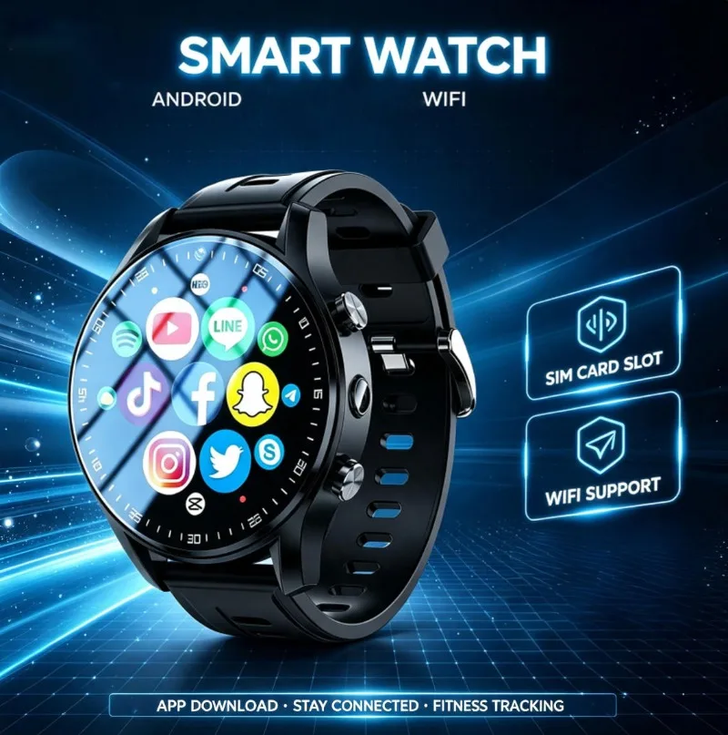 GPS Tracking Smart Wristwatch Large Storage Bluetooth Call Multi-App Sports Watch Unisex Fitness Watch For Men Women Running