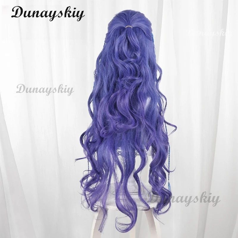 Movie Nezha AoRun Cosplay Wig and Dragon Horn Headwear Ear Props Halloween Party Wig Accessory Prop Customized