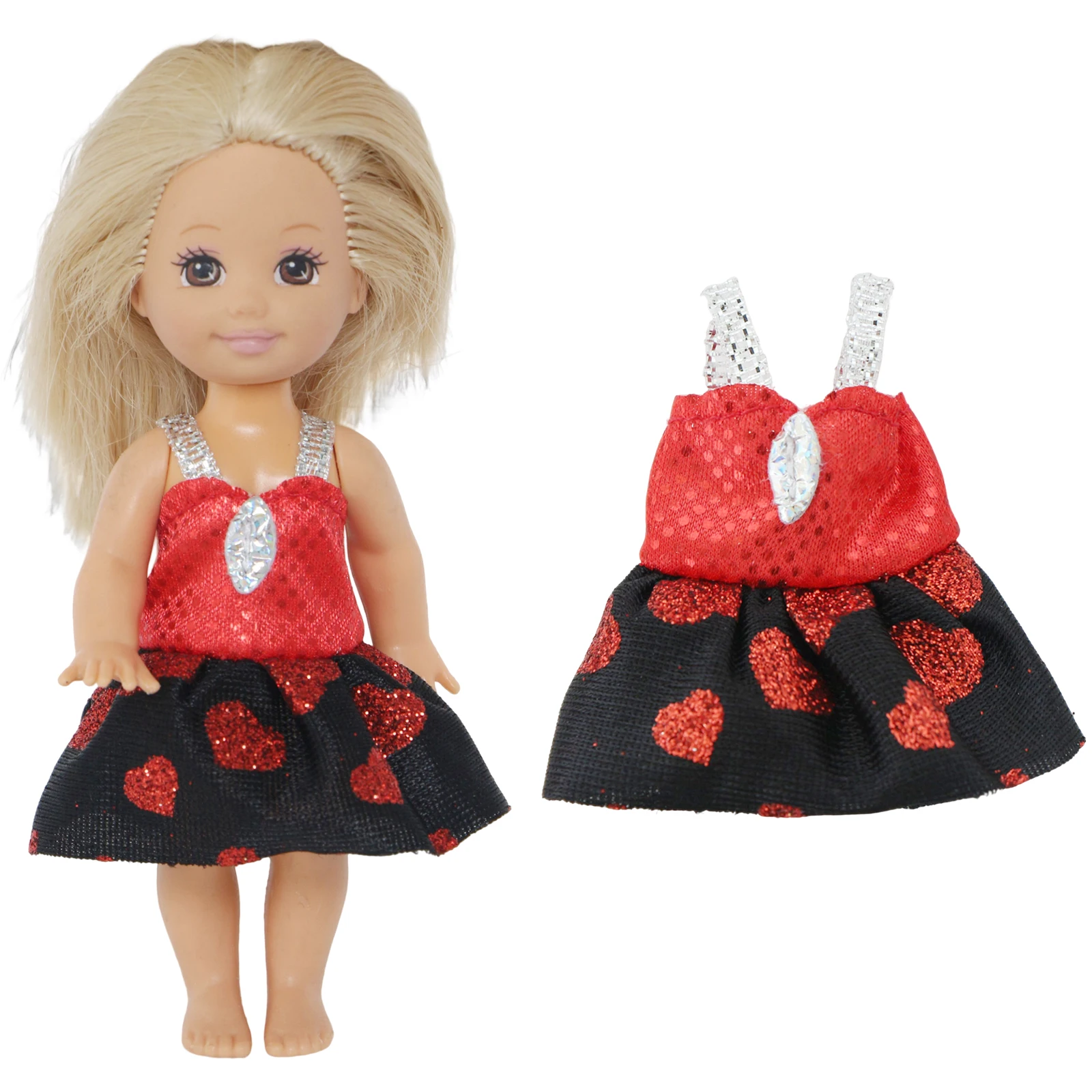 Set De 10 Tenues Pour Poupée De 7,5-8 Cm – Hauts, Jupes, Chapeaux, Ailes, écharpes – Lot Rose Et Violet Pour Collection Et Déco