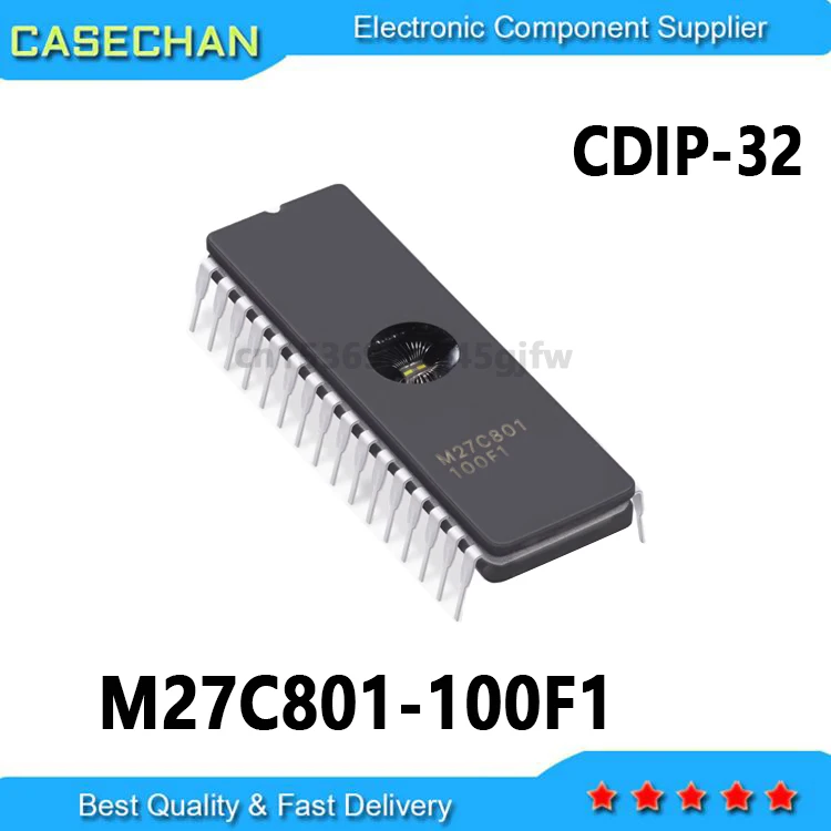 10PCS New and Original M27C801 27C801 M27C801-100F1 CDIP-32