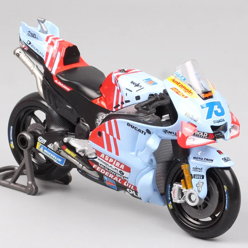 Maisto Gresini Racing GP 2024 w skali 1/18 # 93 Marc Marquez (lub: Marc Marquez, numer 93) # 73 Model motocykla Alex Diecast, motocykl Ducati, miniaturowe zdjęcia, prezent
