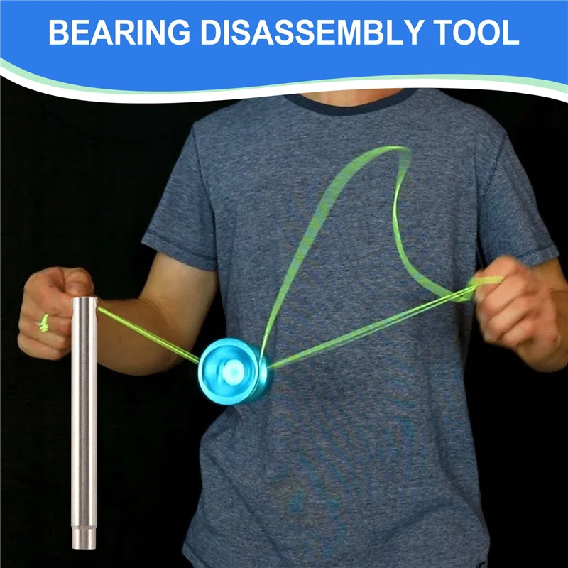 FBIL-Yoyo lagerset, 12 Yoyo-snaren, 8 siliconen pads, 2 10 kogels niet-reagerend lager, 2 smalle C responsieve lagers, 4Yoyo-as