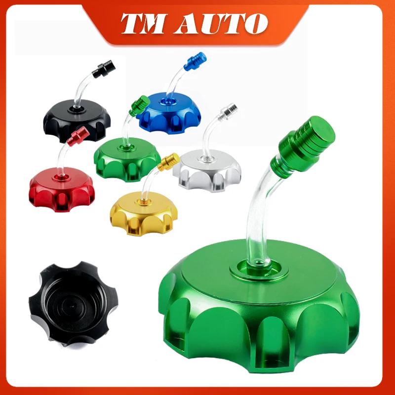 

50mm Motorcycle CNC Aluminum Gas Fuel Tank Cap Breather Vent For ATV Dirt Pit Bike 70cc 110cc 125cc 150CC Petrol Fuel Tank Cap