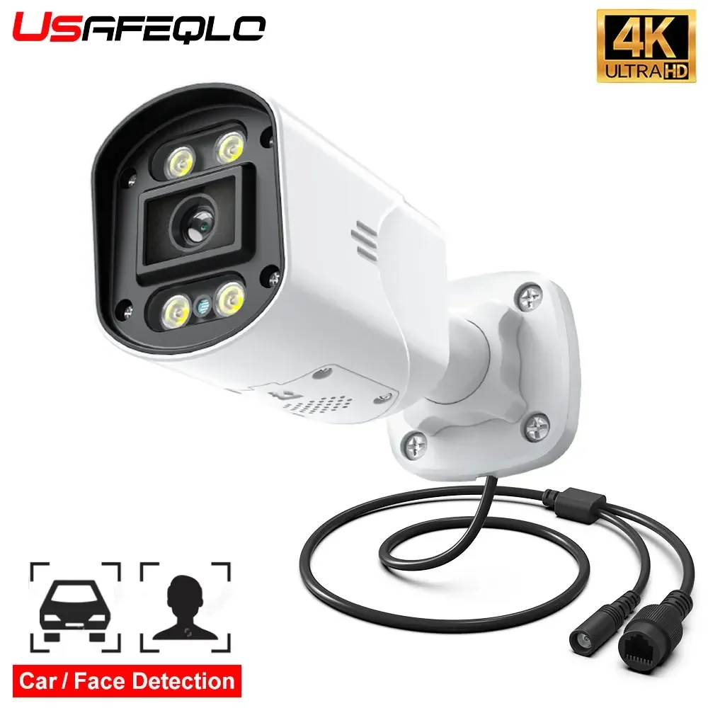 POE 8MP 4K 5MP 4MP IP Camera POE Outdoor Waterproof H.265 Security Surveillance Bullet CCTV Camera Face Car Detection Camera