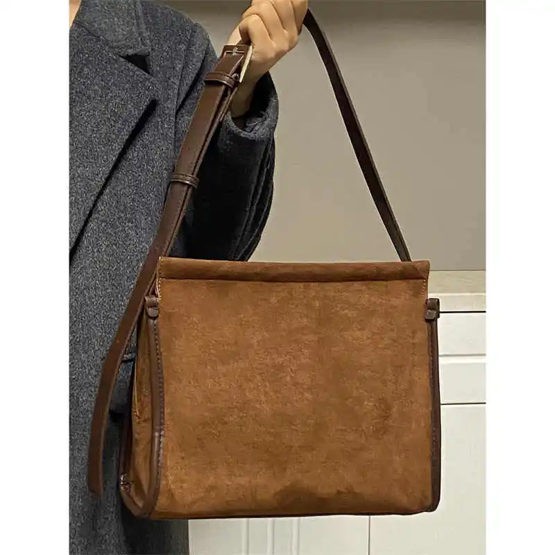 Suede Shoulder Bag … - image