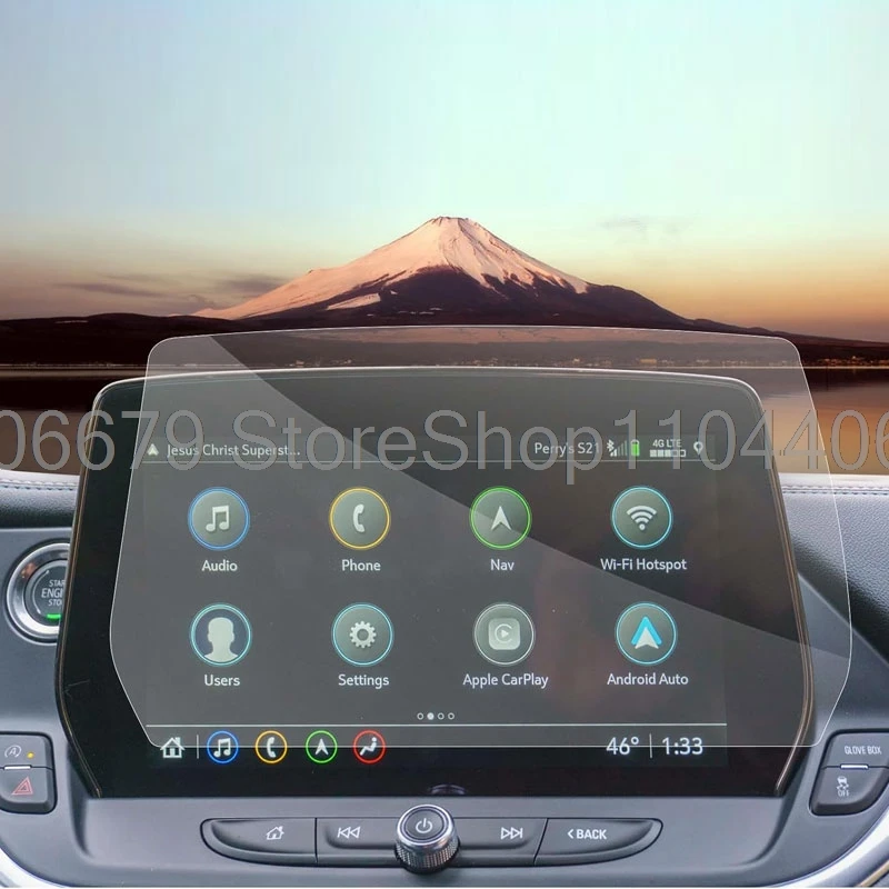 Tempered glass screen protector For Chevrolet Blazer 2023 2024  2025 10.2 inch Car radio GPS Navigation Auto interior sticker
