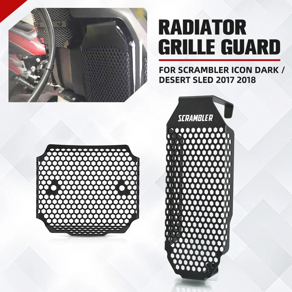 

Motorcycle Accessories Oil Cooler Guard AND Rectifier Guard Protection For Ducati Scrambler Icon Dark / Desert Sled 2017 2018