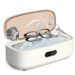 Multi-Function 300ML Ultrasonic Cleaner Touch Operation 360° Deep Cleaning 43000Hz Portable Jewelry Glasses Watch Cleaning Box