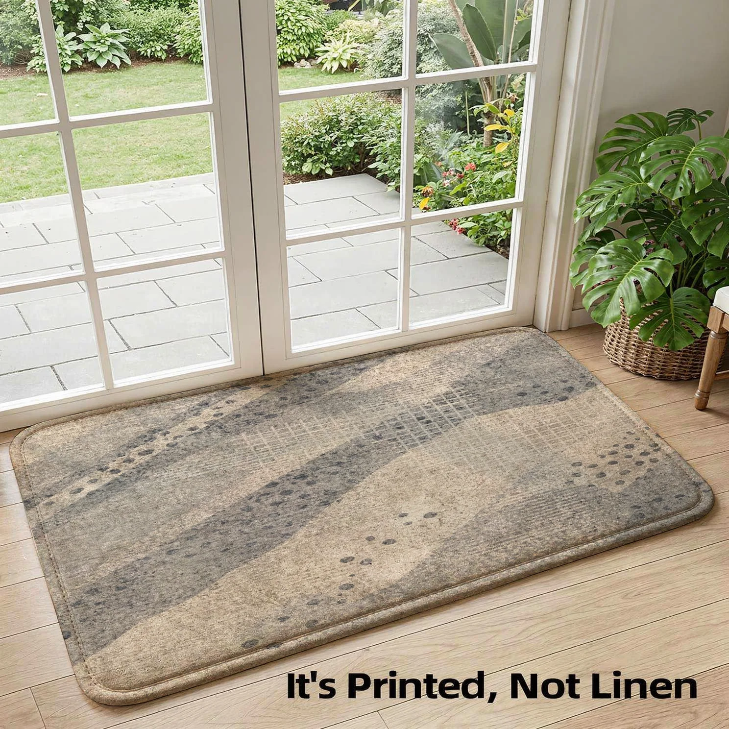 Large Striped Abstract Runner Rug Mat for Modern Boho Entryway Hallway Door Indoor Outdoor Storage Carpet
