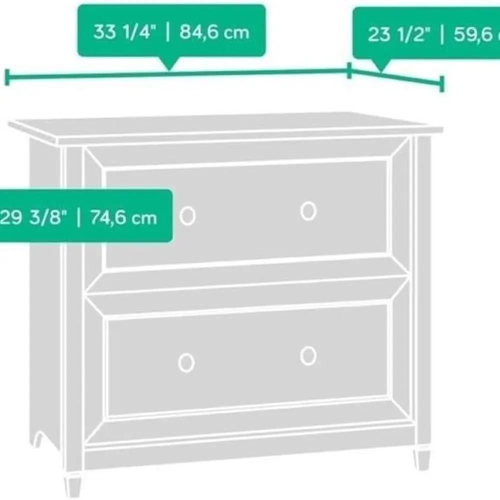 Engineered Wood Lateral File Cabinet, Easy Assembly, Legal/Letter Size, Home or Office Use