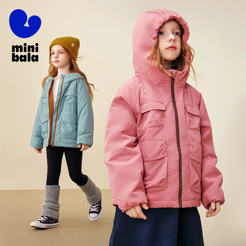 

Mini Bala Boys Jacket 2025 Winter New Water Oil Resistant Cold Proof Outdoor Coat