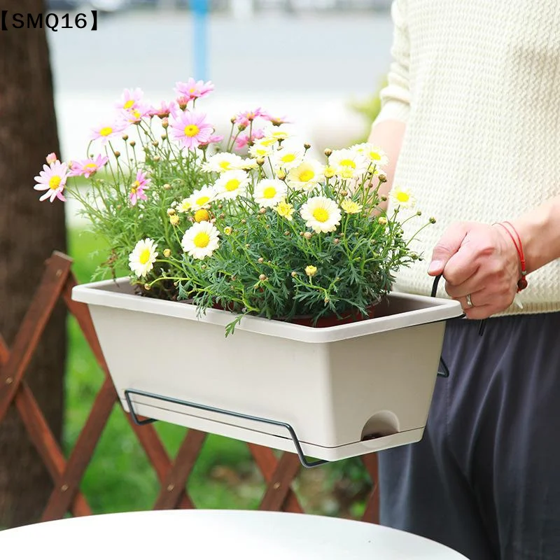 Pot de fleurs auto-absorbant pour culture de légumes d'intérieur, avec trou de drainage au fond et corde absorbante, pour semis de plantes 【SMQ】