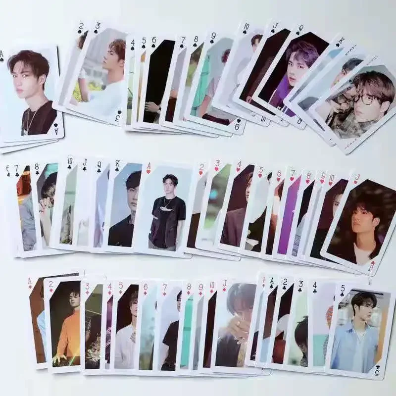 The Untamed Xiao Zhan Yibo R1SE NINE PERCENT Zhu Yilong Double-printed Individual Playing Cards, 54 Sheet, Not Repeat, Lomo Card