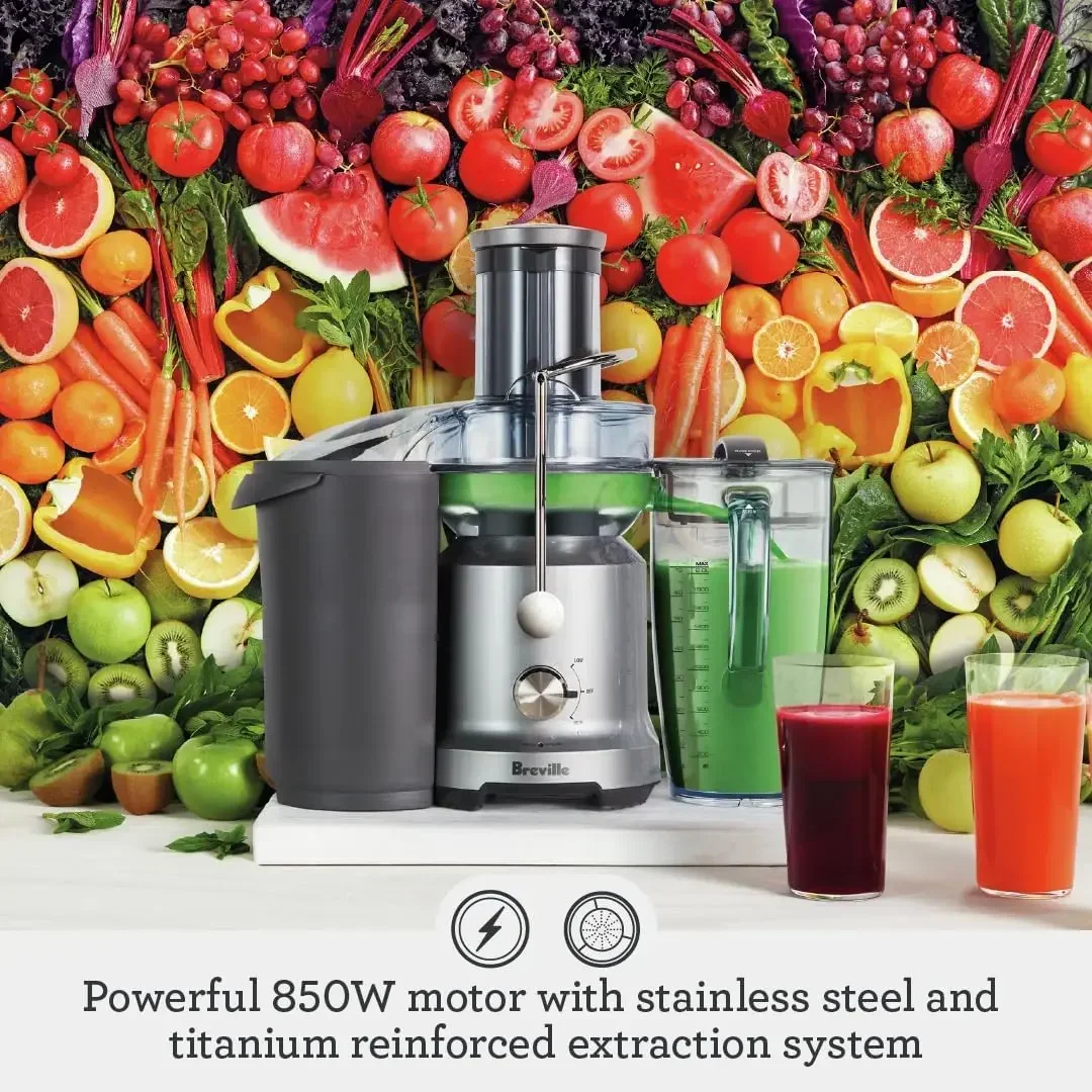 Breville BJE430SIL Juicer, 1, Silver