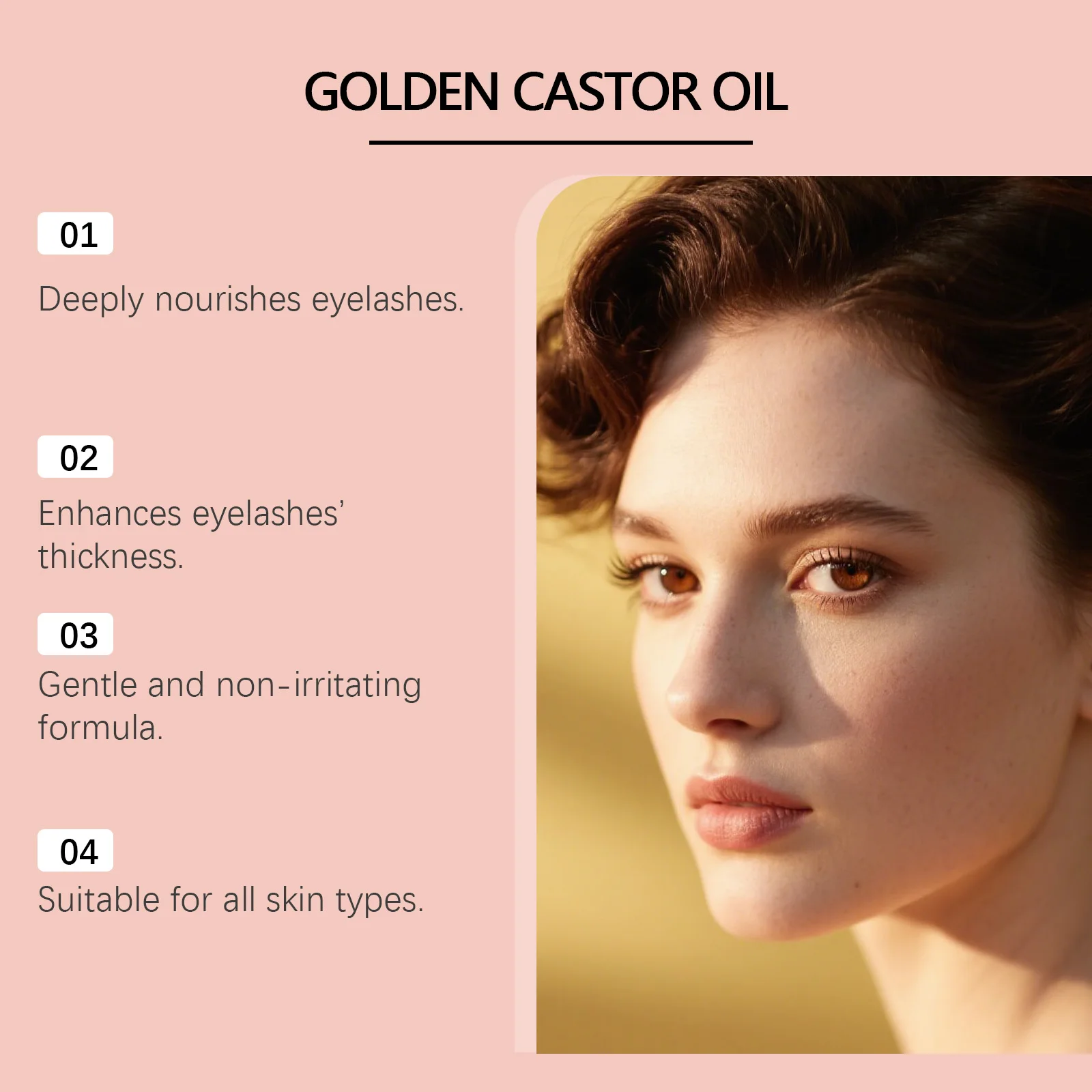 Olio di ricino Olio essenziale Crescita delle ciglia Siero Enhancer Più lungo Più pieno Più spesso Curling Lash Trattamento Ascensore Allungamento Snello