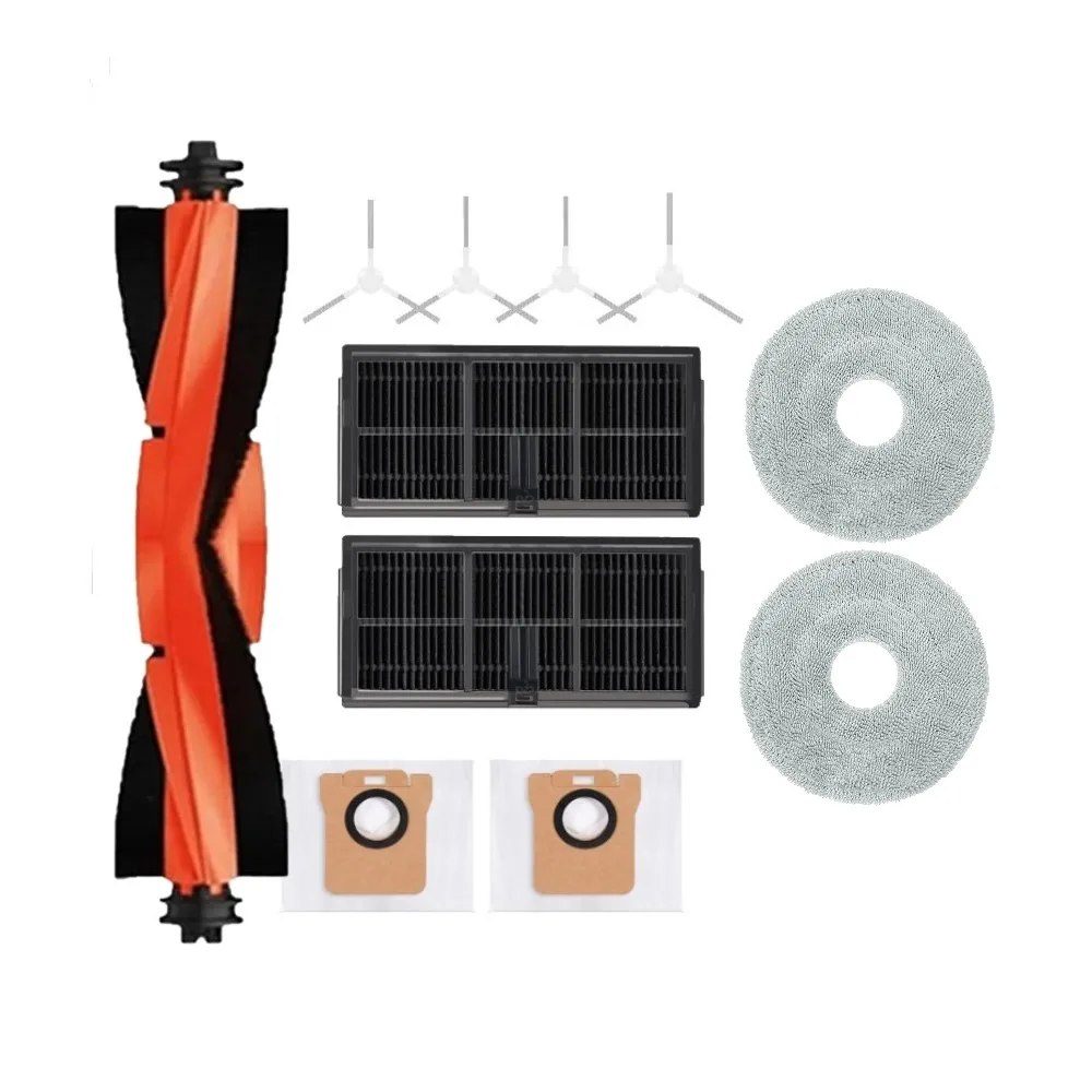 فرشاة جانبية رئيسية فلتر HEPA كيس لجميع الغبار ممسحة قماش لشاومي Mijia M30S D103CN روبوت المكنسة الكهربائية ، استبدال ملحقات Xiaomi