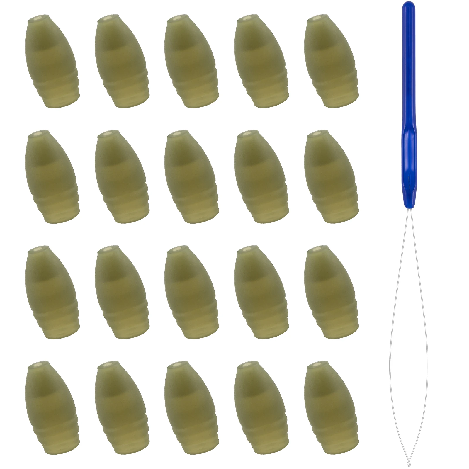 Extractor de cuentas y enhebrador para pesca de carpa