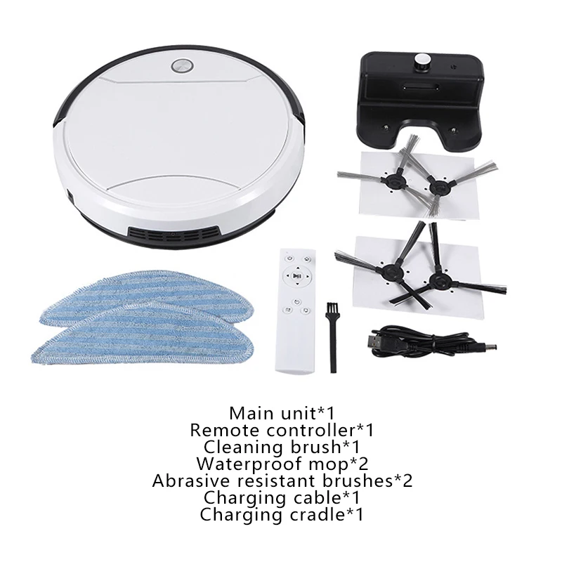 DIVEDEER Home Automatic Vacuum Cleaner Intelligent Remote Control Sweeping Mopping Robot Rechargeable Vacuum Cleaner Robot
