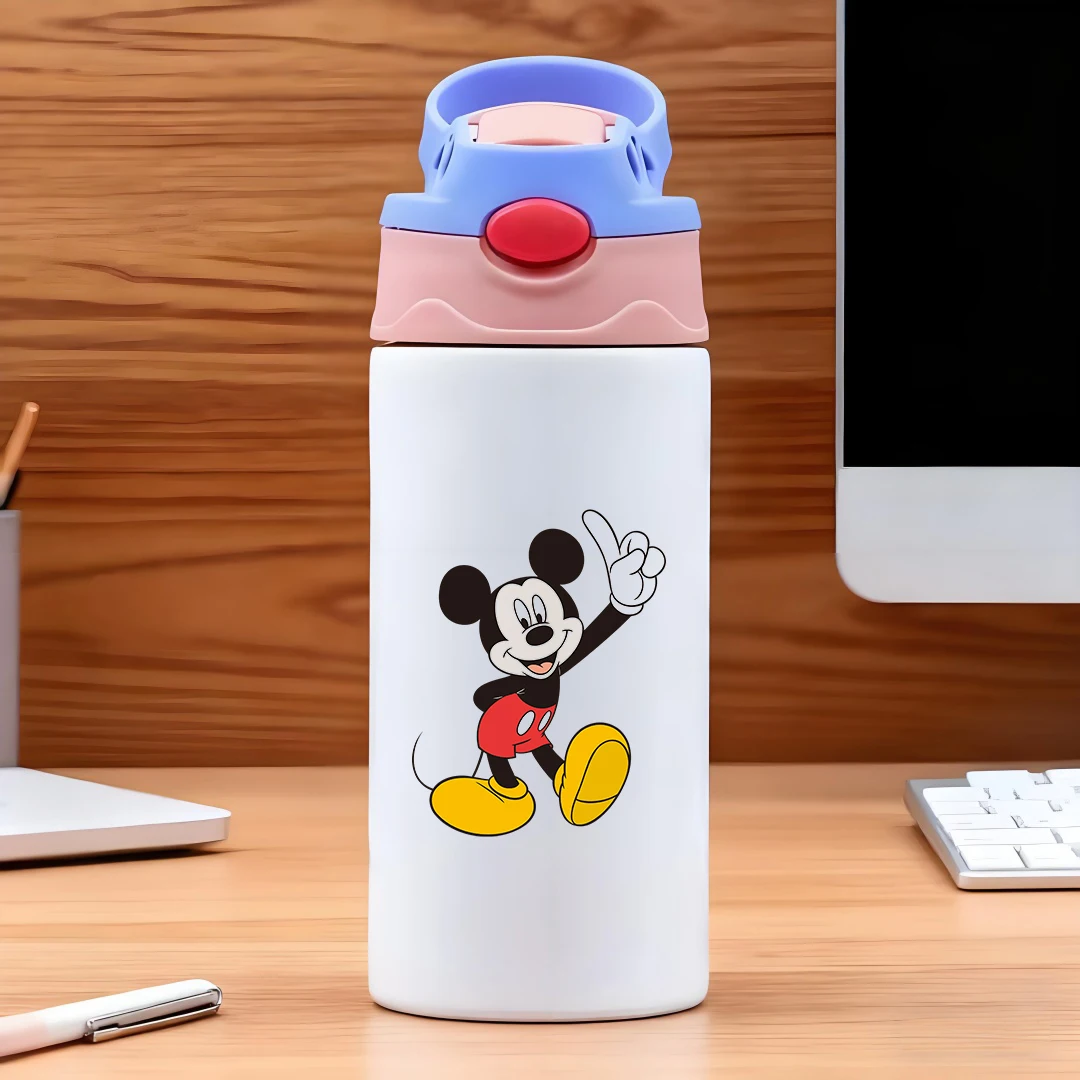

Disney Mickey Mouse Classic Cartoon Design Red Shorts Yellow Shoes Big Ears 2D Animation Style 304 Stainless Steel Carto