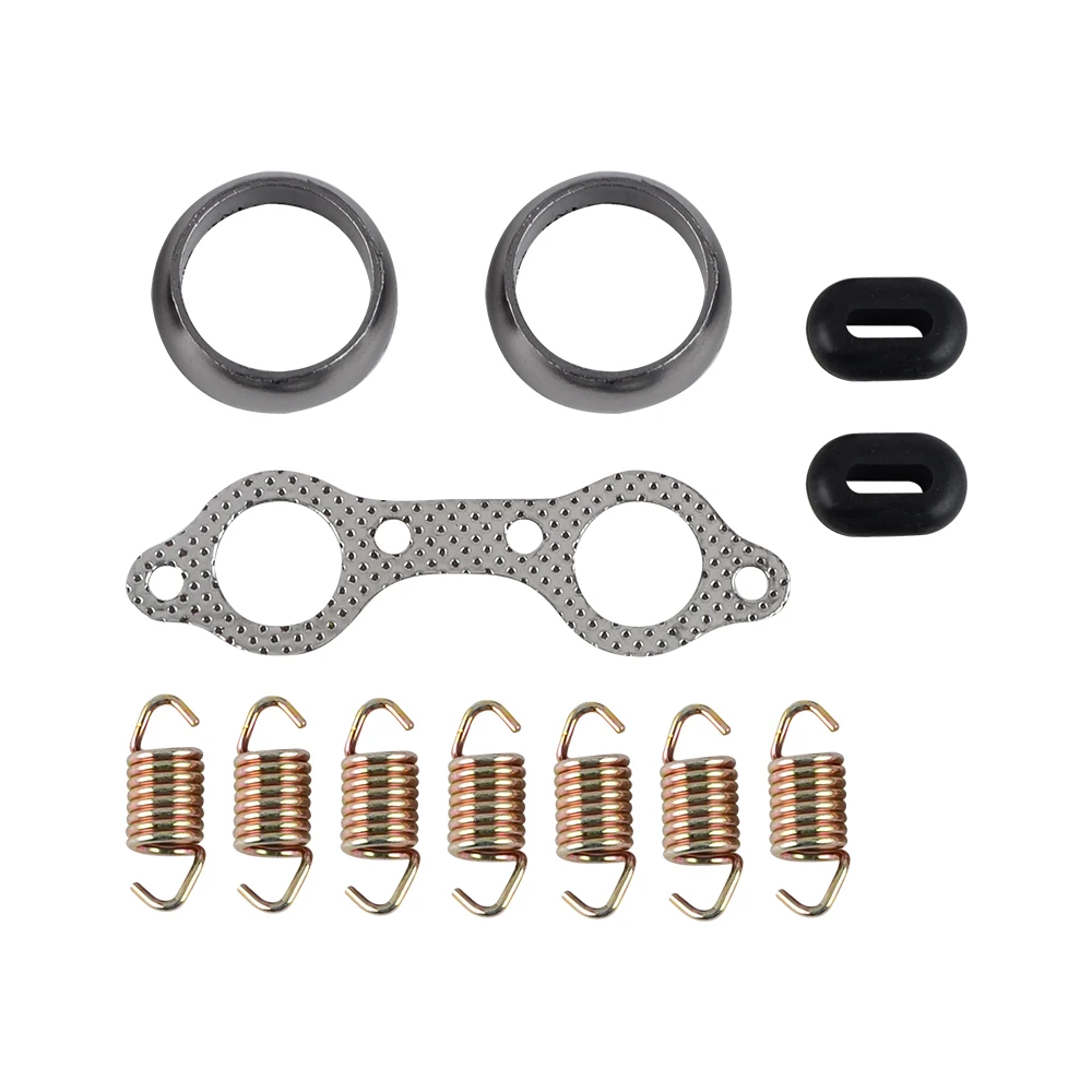 NICECNC UTV Exhaust Muffler Kit for Polaris Ranger RZR 800 EFI 2008 Glue Cushion Seals Manifold Gasket Springs Parts