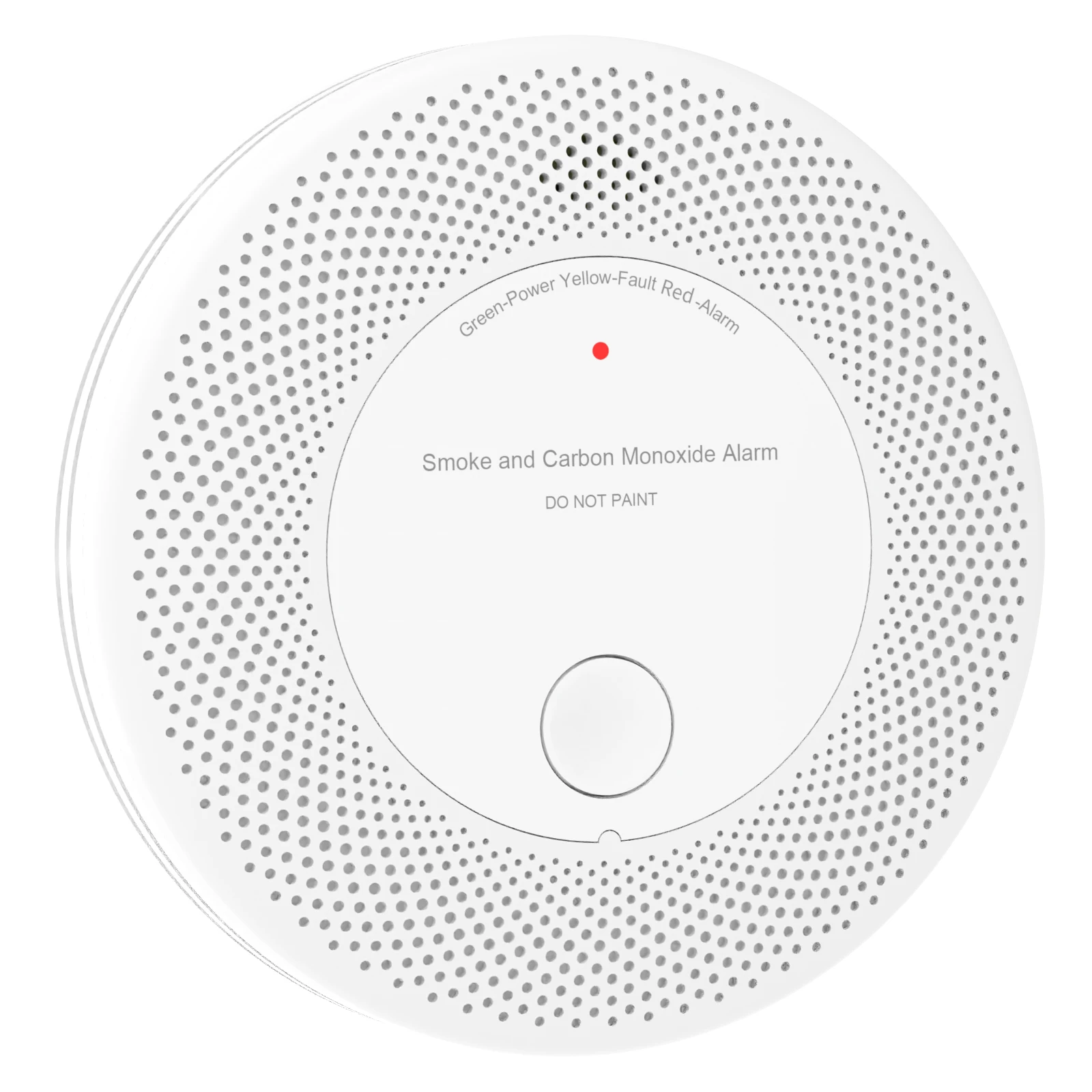 10-Year Battery Combination Smoke Carbon Monoxide Alarm Detector (Standalone)，2-in-1 Dual Sensor