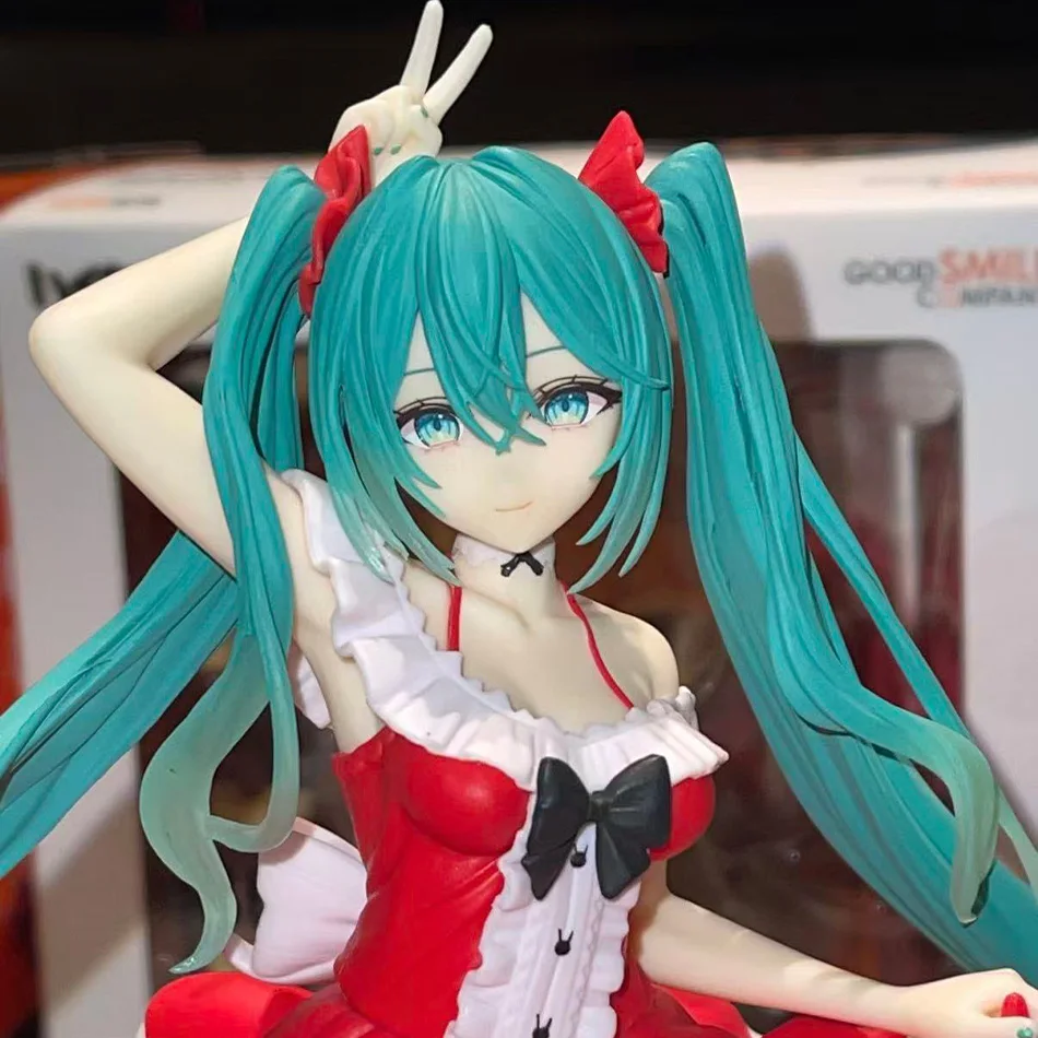 Hatsune Miku Anime-Figur Spielzeug Niedliche Anime MIKU Stehende PVC-Actionfigur Kawaii Cartoon-Modell Puppe Geburtstagsgeschenk für Kinder